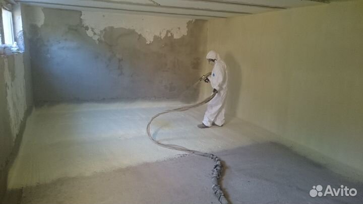 Утепление пенополиуретаном складов/ангаров