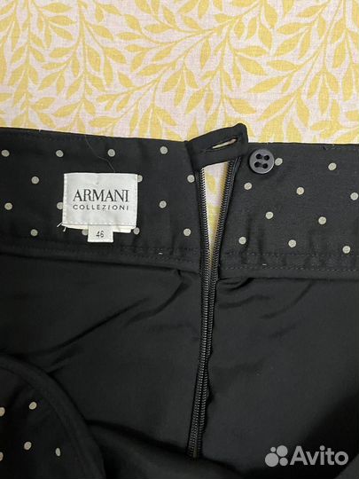 Юбка чёрная Armani collezioni 46 шерсть