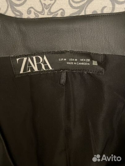 Жилет из экокожи Zara M