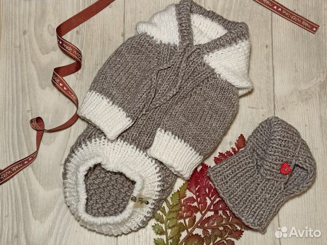 Одежда для кошки,собаки,свитер вязаный