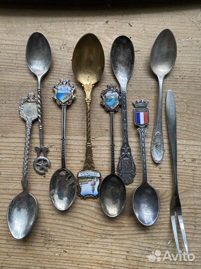 Кофейные ложки мельхиор СССР европа