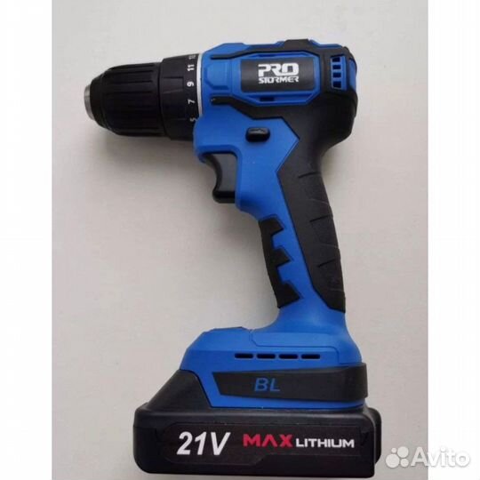 Дрель-шуруповерт аккумуляторный prostormer 21v