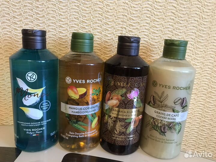 Гель, гели для душа Ив роше Набор гелей 4 шт