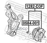 Ступица передняя Hyundai Sonata 14 1282D3F Fe