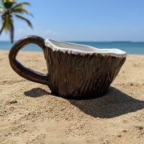 Кружка половина кокоса