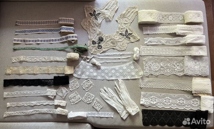 Тесьма, ленты, воротники, кружева СССР