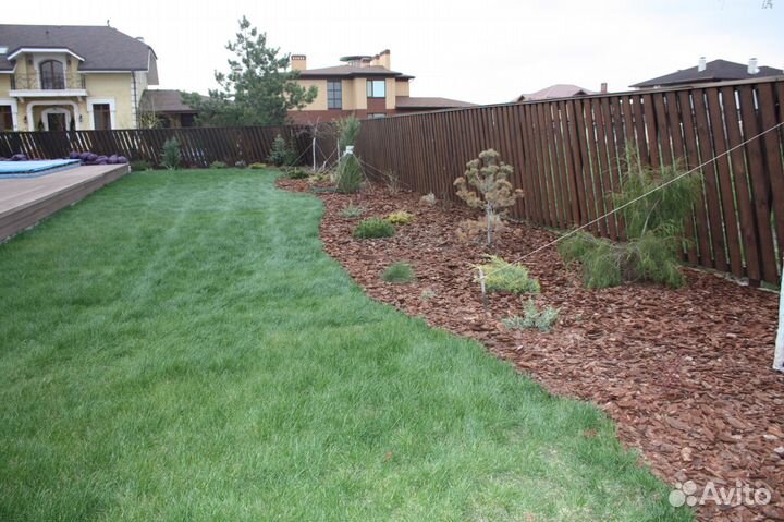 Кора, мульча лиственницы, сосны. 