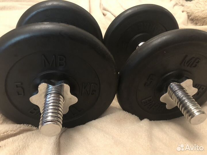 Гантели разборные 12 кг каждая