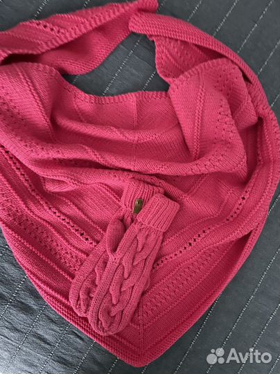 Палантин/бактус/платок/шарф и варежки