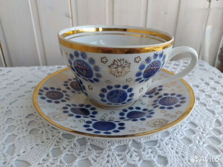 Чайная пара большая Мальва Барановка
