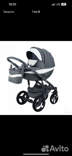Коляска Adamex monte carbon 2 в 1