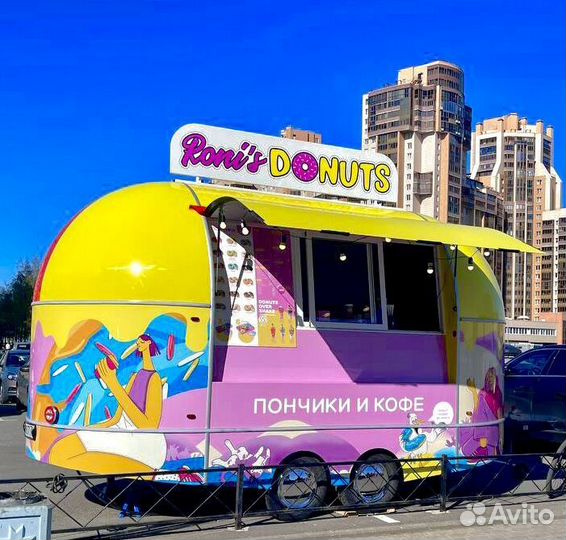Передвижной павильон фудтрак для работы