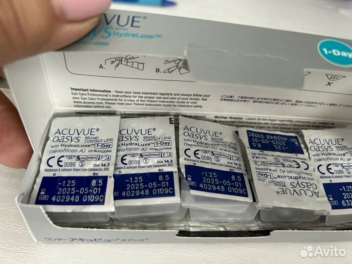Линзы контактные acuvue oasys