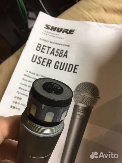 Микрофон Shure beta 58a made in Mexico