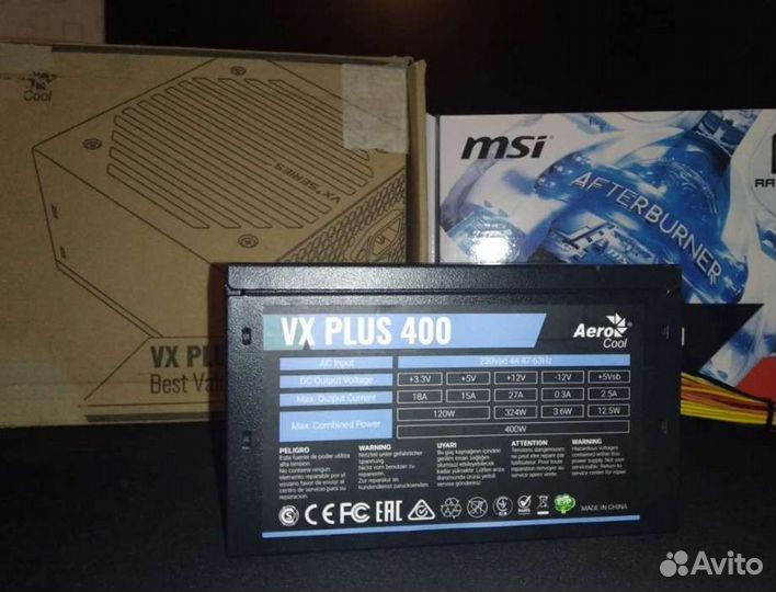 Блок питания Aerocool VX Plus 400W