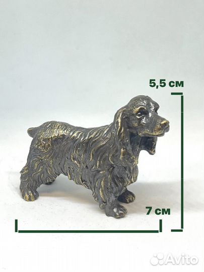 Скульптура собаки из бронзы