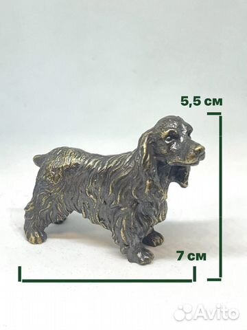 Скульптура собаки из бронзы
