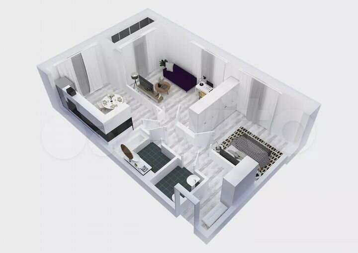 2-к. квартира, 58,9 м², 20/25 эт.