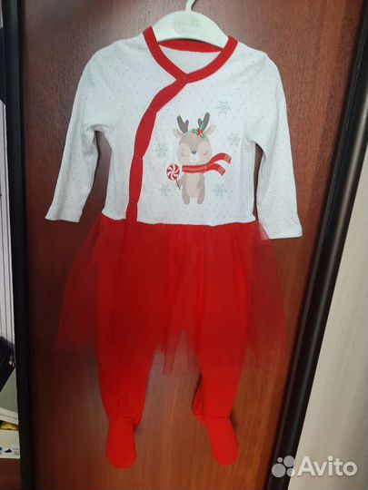 Новогодний костюм для девочки 74