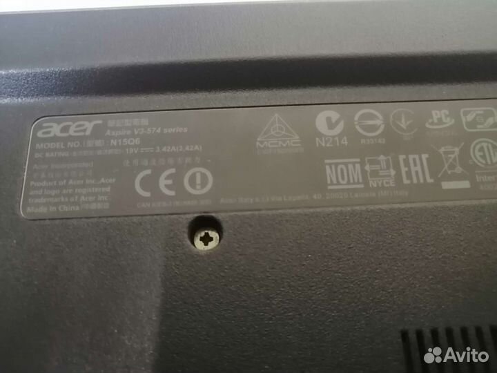 Ноутбук acer v3-574g-54uh i5/12gb/240gb