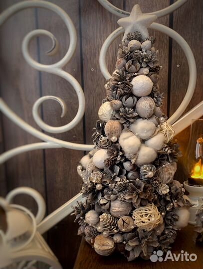 Елка декоративная интерьерная ручная работа