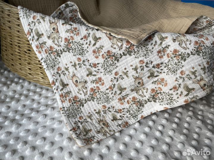 Муслиновый плед детский