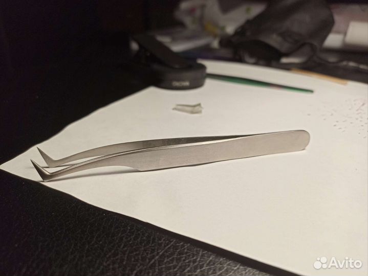 Пинцет для наращивания ресниц