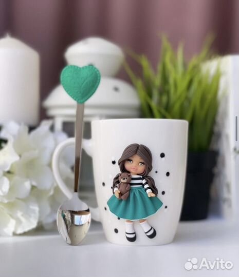 Кружка из полимерной глины