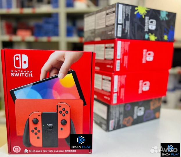 Nintendo Switch oled Zelda/Splatoon/Pokemon/Белый