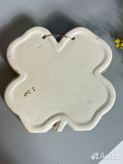 Ваза настенная ручная роспись винтаж Италия