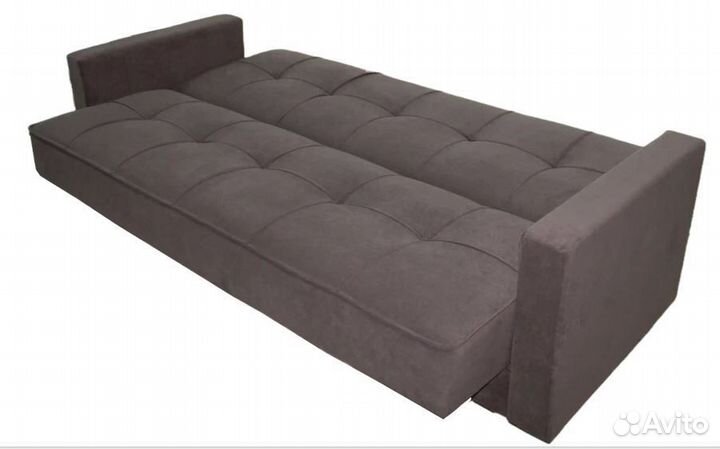 Диван-книжка коричневый. Диван новый