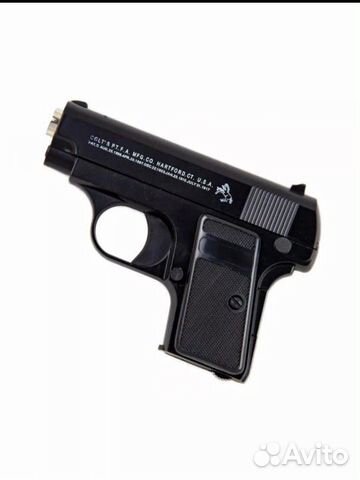 Игрушечный металлический пистолет colt 25 mini