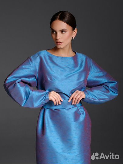 Платье из жаккарда