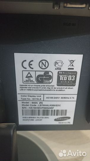 Монитор для компьютера Samsung 17 и 19 дюймов