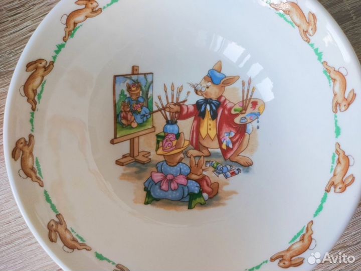 Детские тарелки и чашечка, Англия