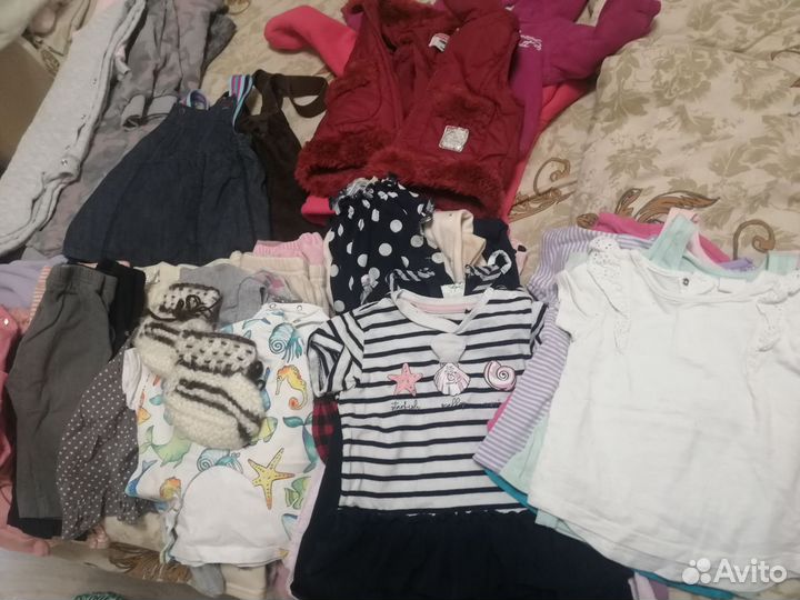 Детские вещи пакетом на девочку 62-86