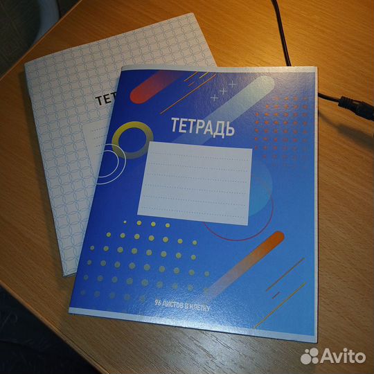 Тетради школьные и файлы