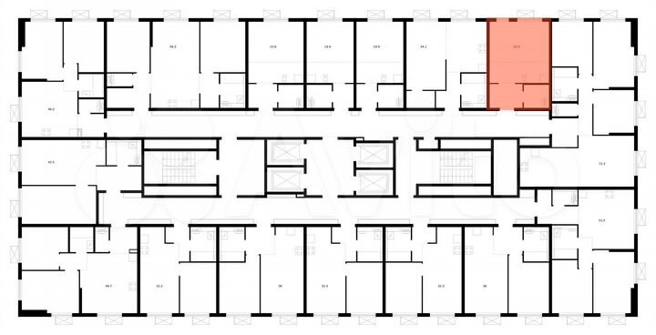 Квартира-студия, 25,5 м², 18/33 эт.