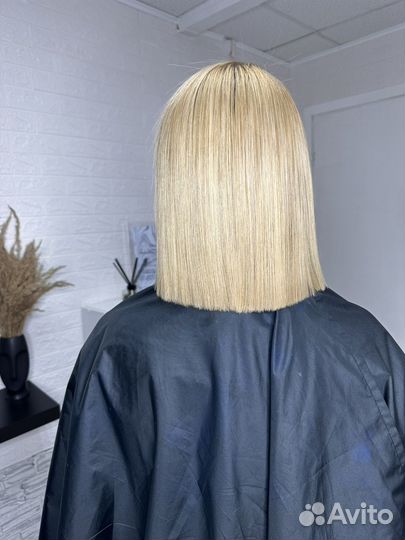 Кератиновое выпрямление волос