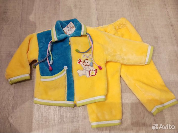 Детский утепленный костюм р 74