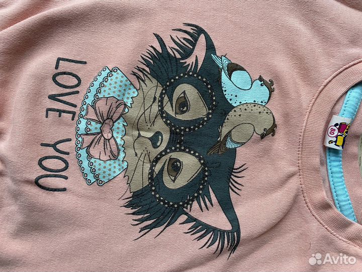 Костюм хлопковый для девочки 80