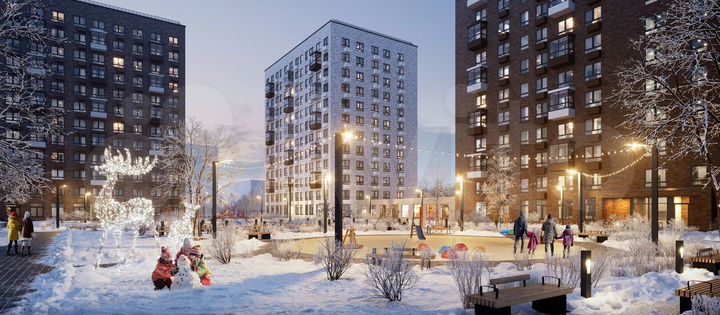 Квартира-студия, 41,3 м², 11/15 эт.