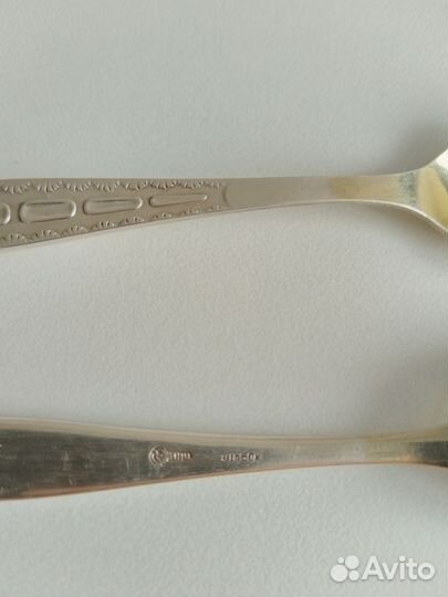 Чайные ложки мельхиор СССР 12 штук