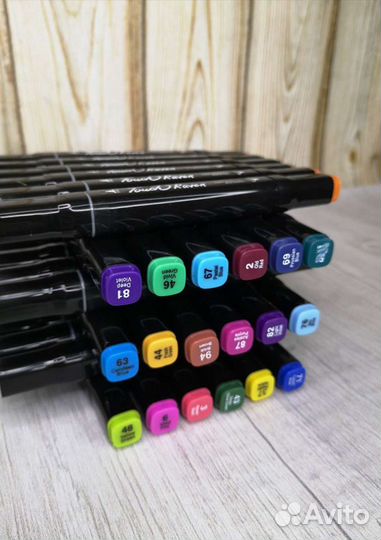 Двухсторонние маркеры для скетчинга 36 штук