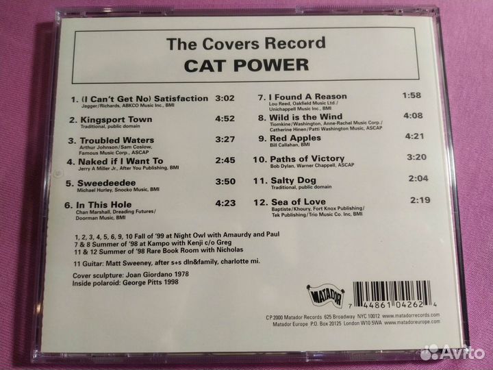 Cat Power The Covers Record CD 2000