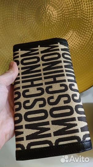 Портмоне Moschino кожа и текстиль Оригинал