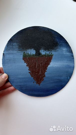 Картина маслом на холсте цветы море