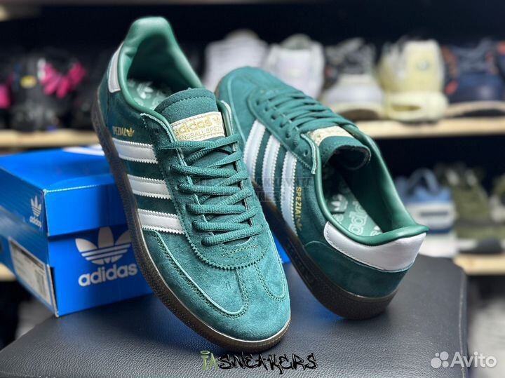 Кеды Adidas Spezial зеленые 41-45