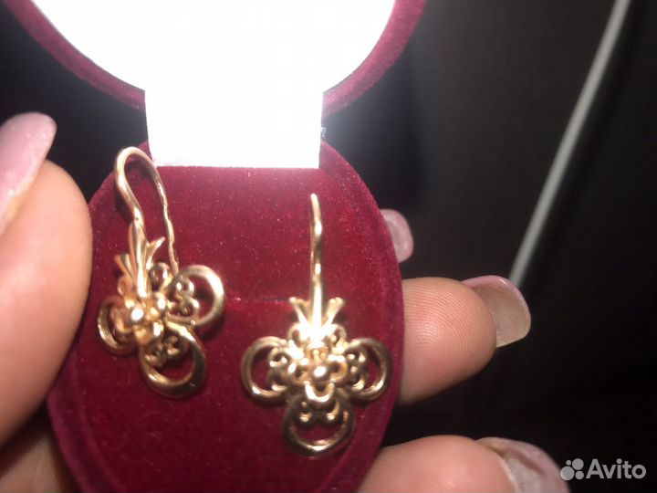 Серьги 583 пробы