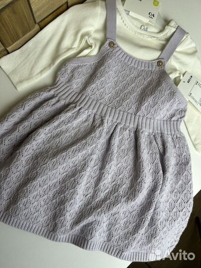 Боди и сарафан новые С&А 62 для девочки